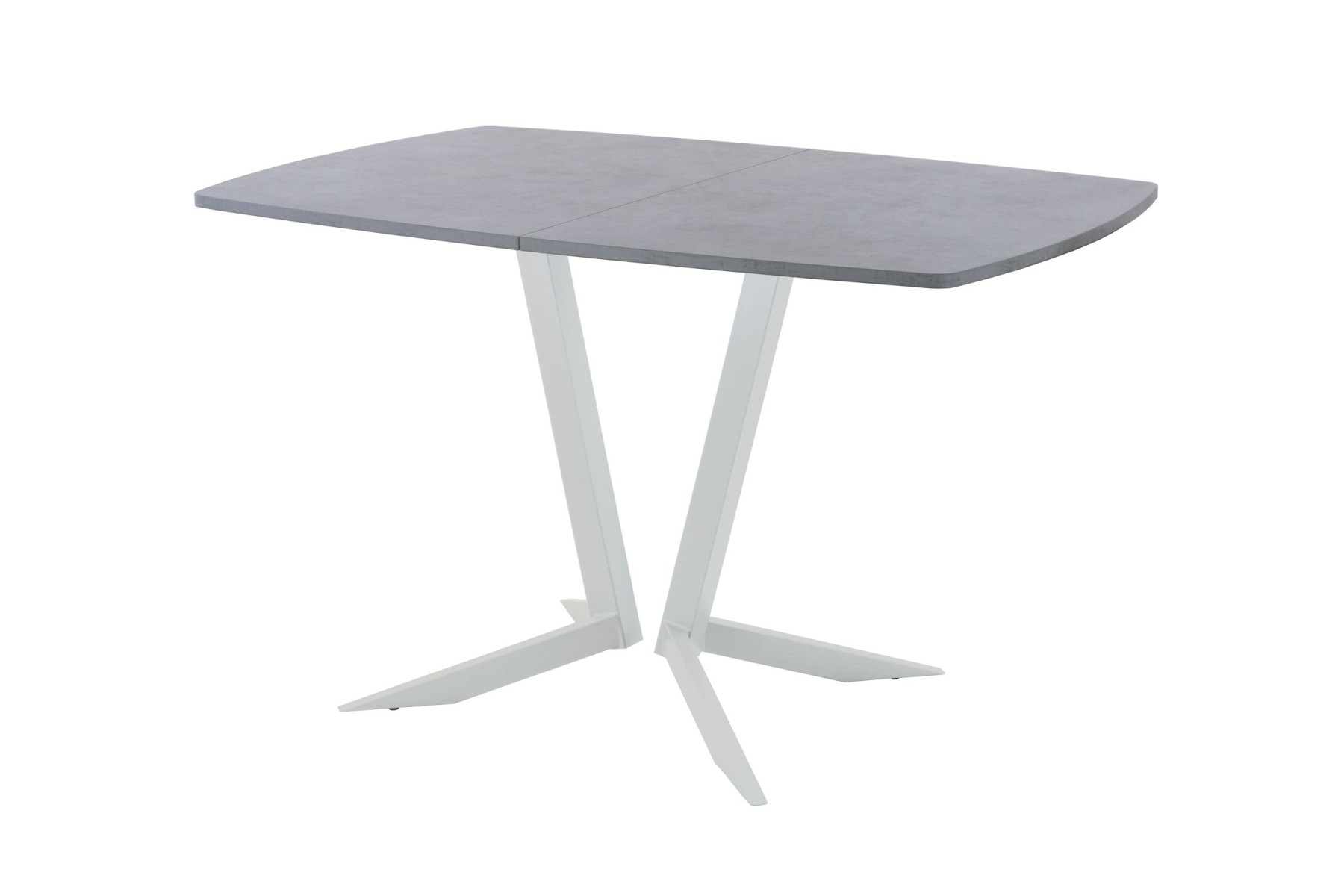 Обеденный стол AMC Elite (серии SLIM) / E19(1100) D6 (серебро/Бетон Чикаго светло-серый)