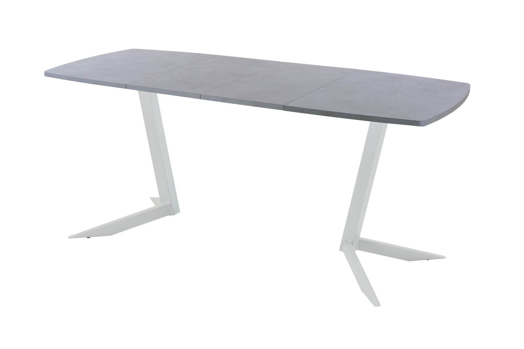 Обеденный стол AMC Elite (серии SLIM) / E19(1100) D6 (серебро/Бетон Чикаго светло-серый)