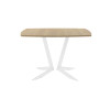 Обеденный стол AMC Elite (серии SLIM) / E19(1100) D6 (белый/Дуб Небраска Натуральный)