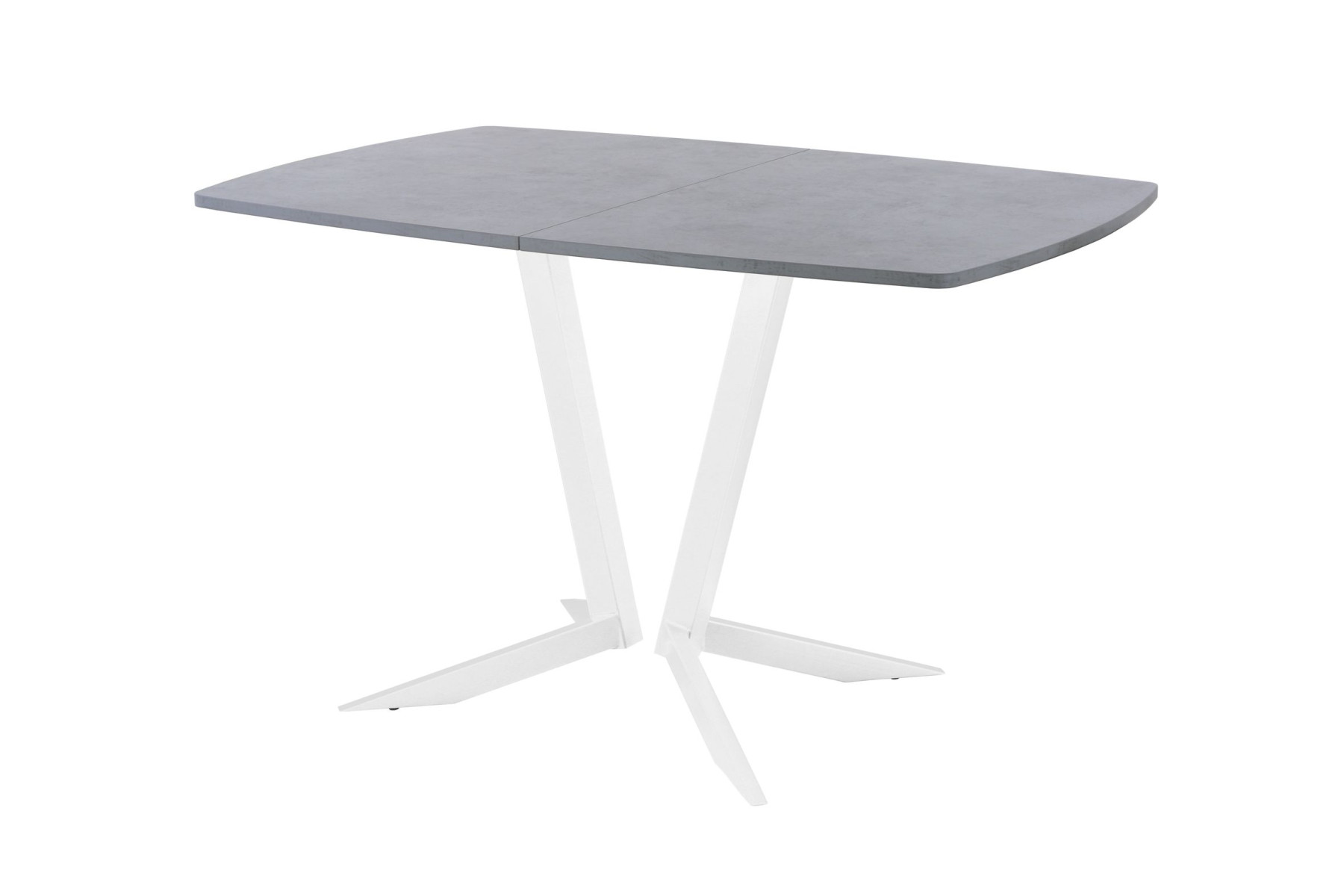 Обеденный стол AMC Elite (серии SLIM) / E19(1100) D6 (белый/Бетон Чикаго светло-серый)