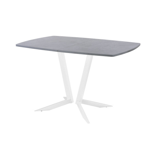 Обеденный стол AMC Elite (серии SLIM) / E19(1100) D6 (белый/Бетон Чикаго светло-серый)