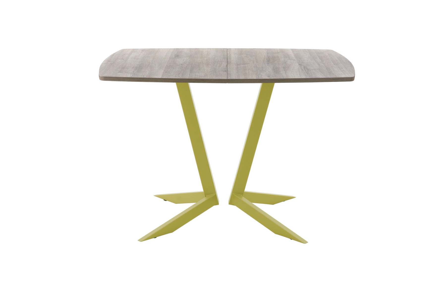 Обеденный стол AMC Elite (серии SLIM) / E19(1100) D6 (золото/Дуб Уайт-Ривер песочно-бежевый)