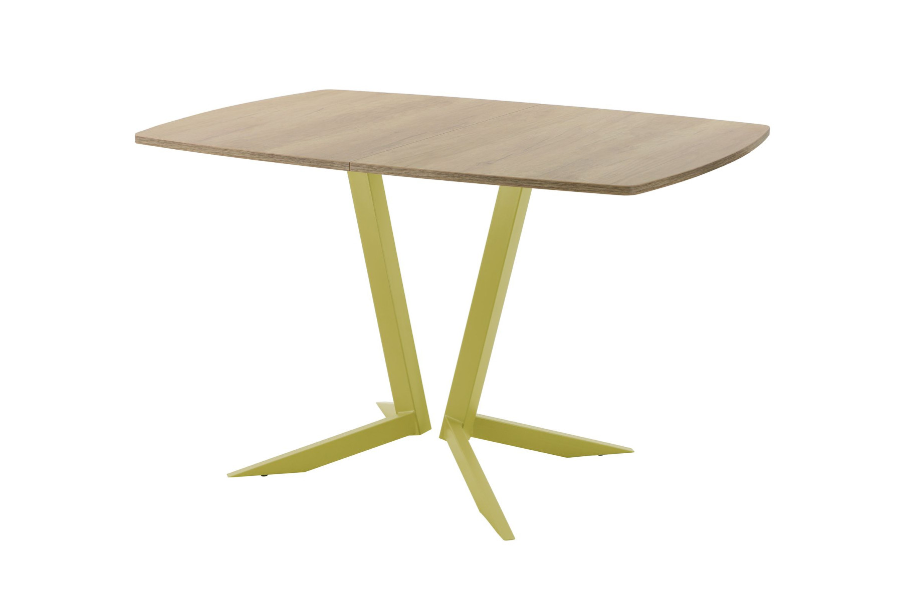 Обеденный стол AMC Elite (серии SLIM) / E19(1200) D6 (золото/Дуб Небраска Натуральный)