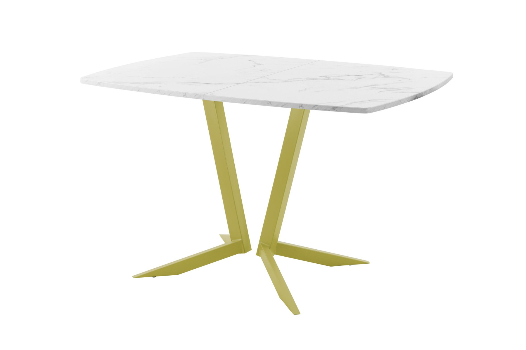 Обеденный стол AMC Elite (серии SLIM) / E19(1100) D6 (золото/Мрамор Кристалл)