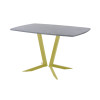 Обеденный стол AMC Elite (серии SLIM) / E19(1100) D6 (золото/Бетон Чикаго светло-серый)