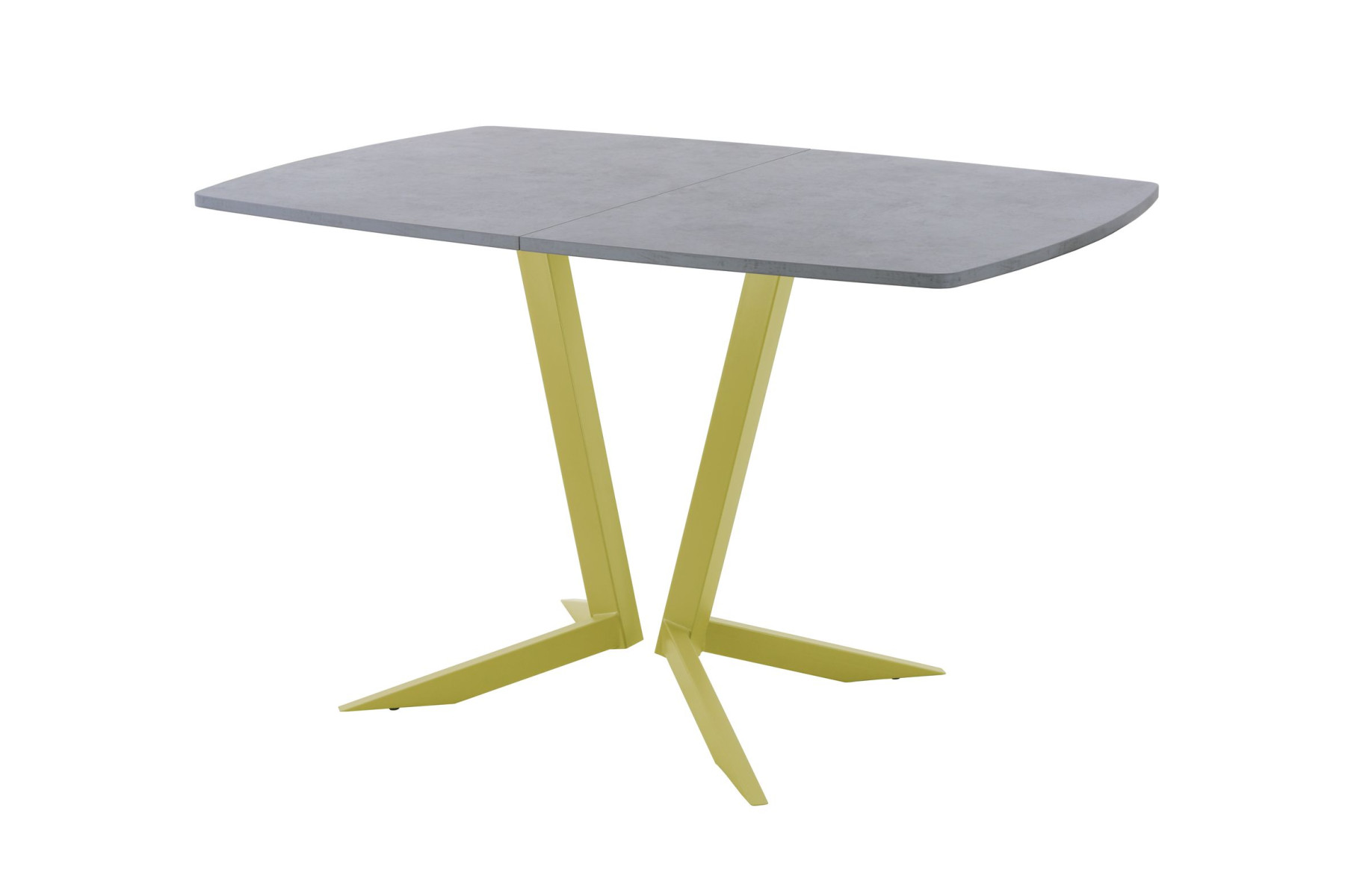 Обеденный стол AMC Elite (серии SLIM) / E19(1100) D6 (золото/Бетон Чикаго светло-серый)