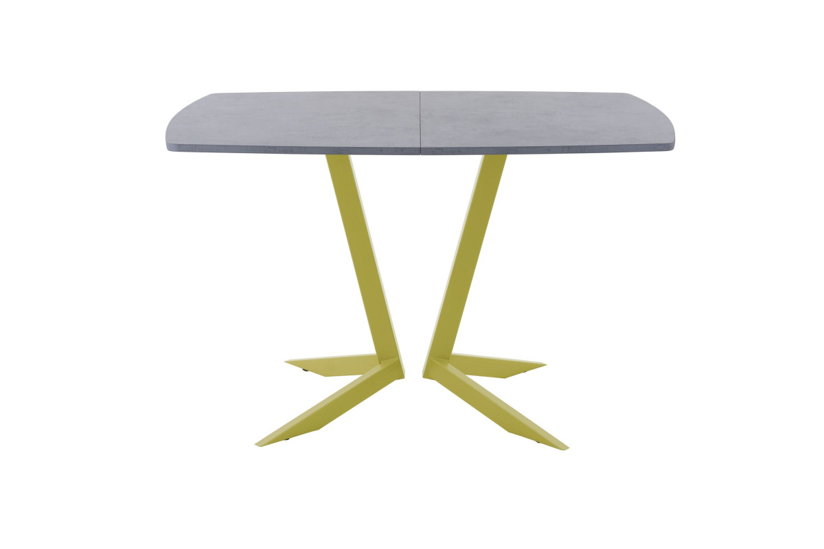 Обеденный стол AMC Elite (серии SLIM) / E19(1100) D6 (золото/Бетон Чикаго светло-серый)