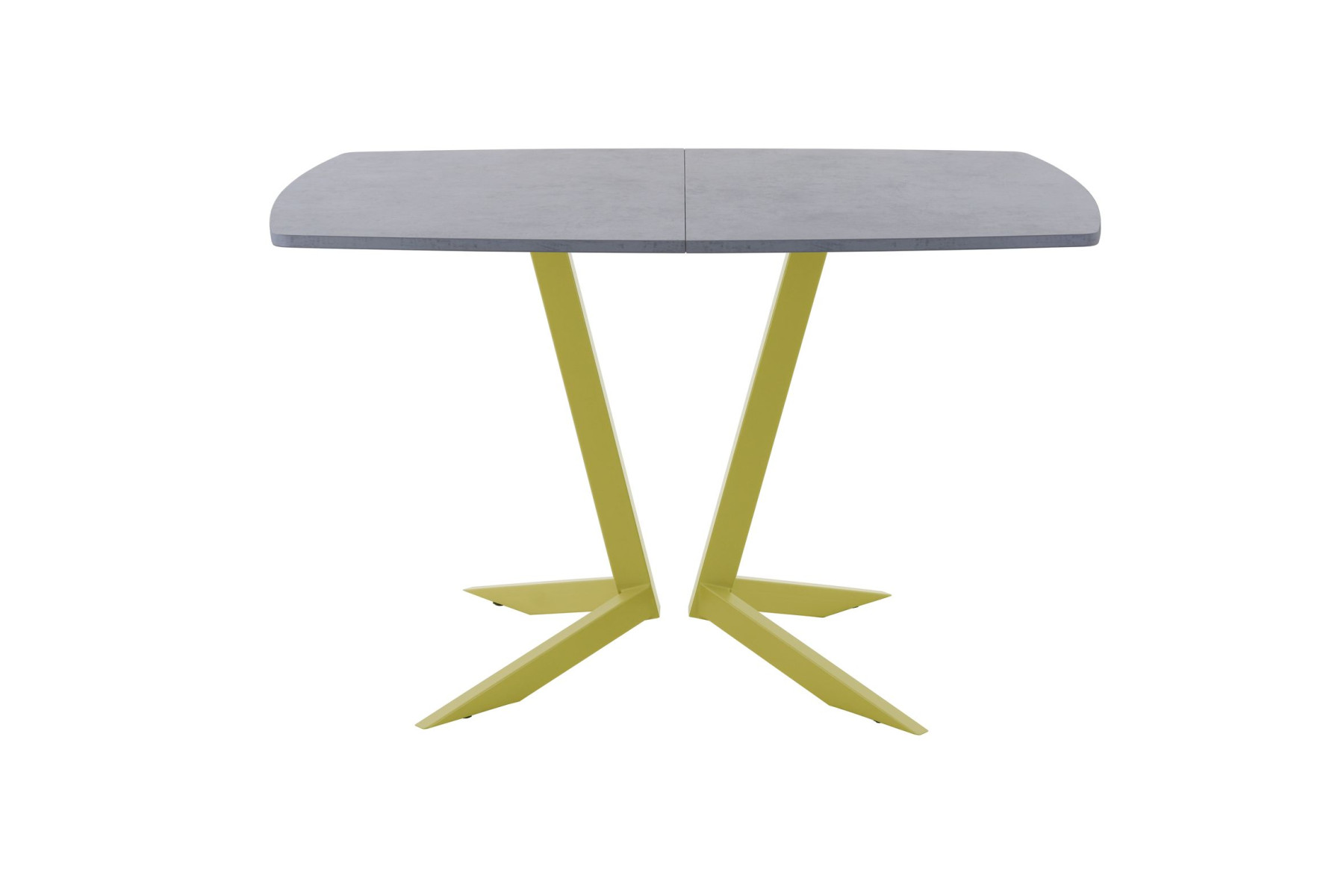 Обеденный стол AMC Elite (серии SLIM) / E19(1100) D6 (золото/Бетон Чикаго светло-серый)
