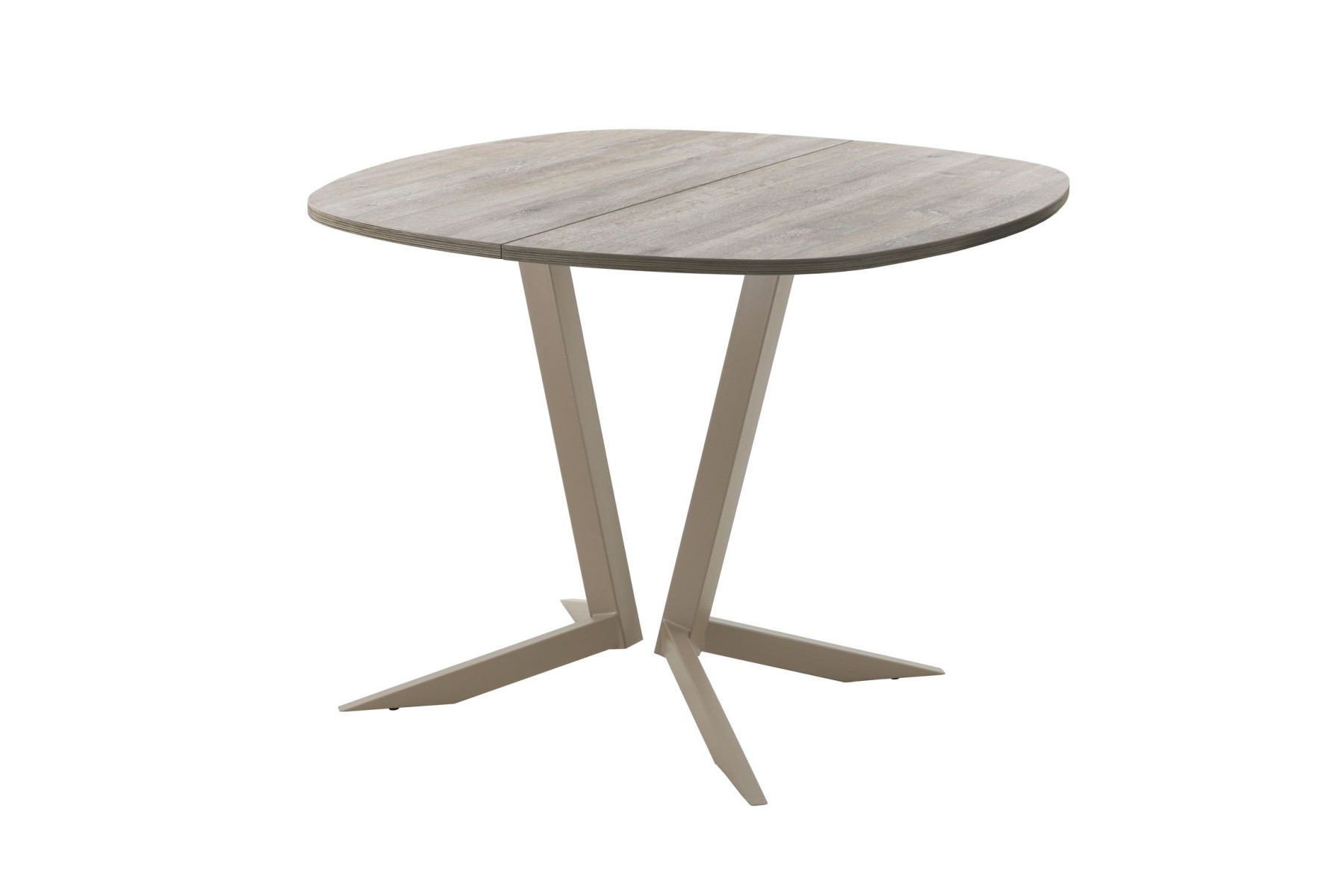 Обеденный стол AMC Elite (серии SLIM) / E19(800) D7 (капучино/Дуб Уайт-Ривер песочно-бежевый)