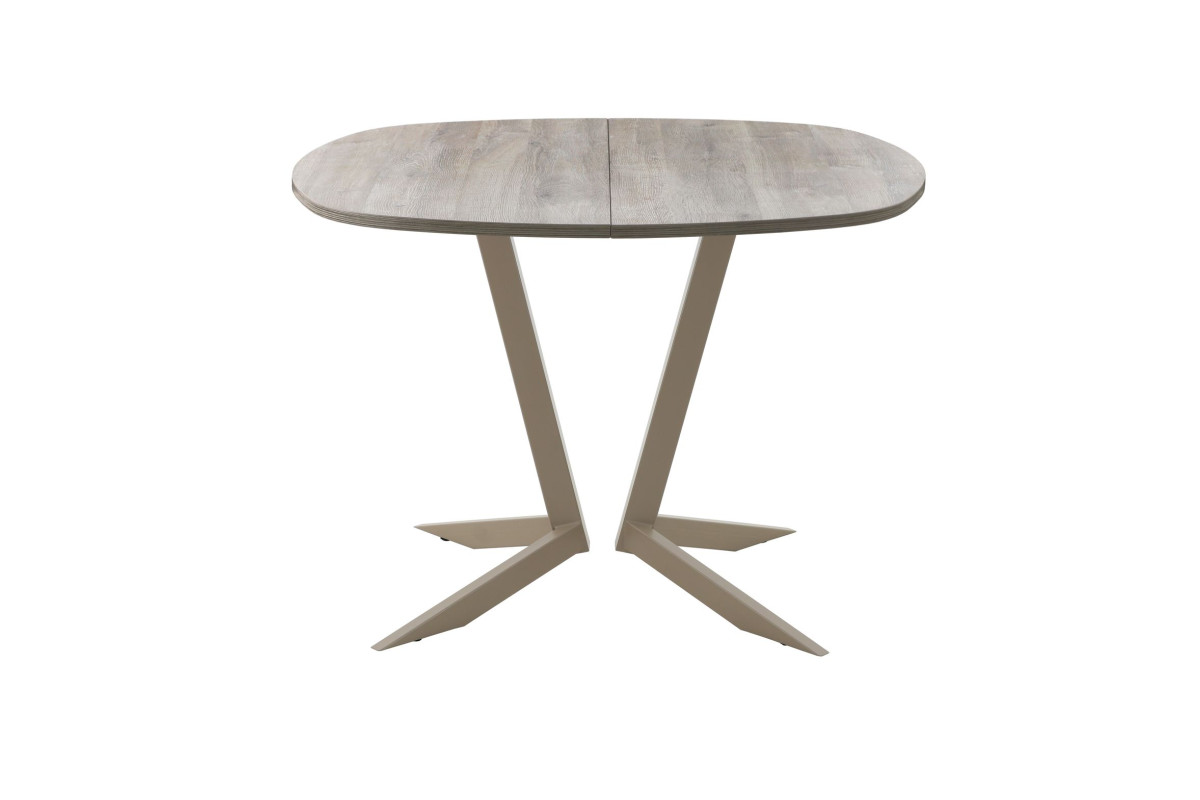 Обеденный стол AMC Elite (серии SLIM) / E19(800) D7 (капучино/Дуб Уайт-Ривер песочно-бежевый)