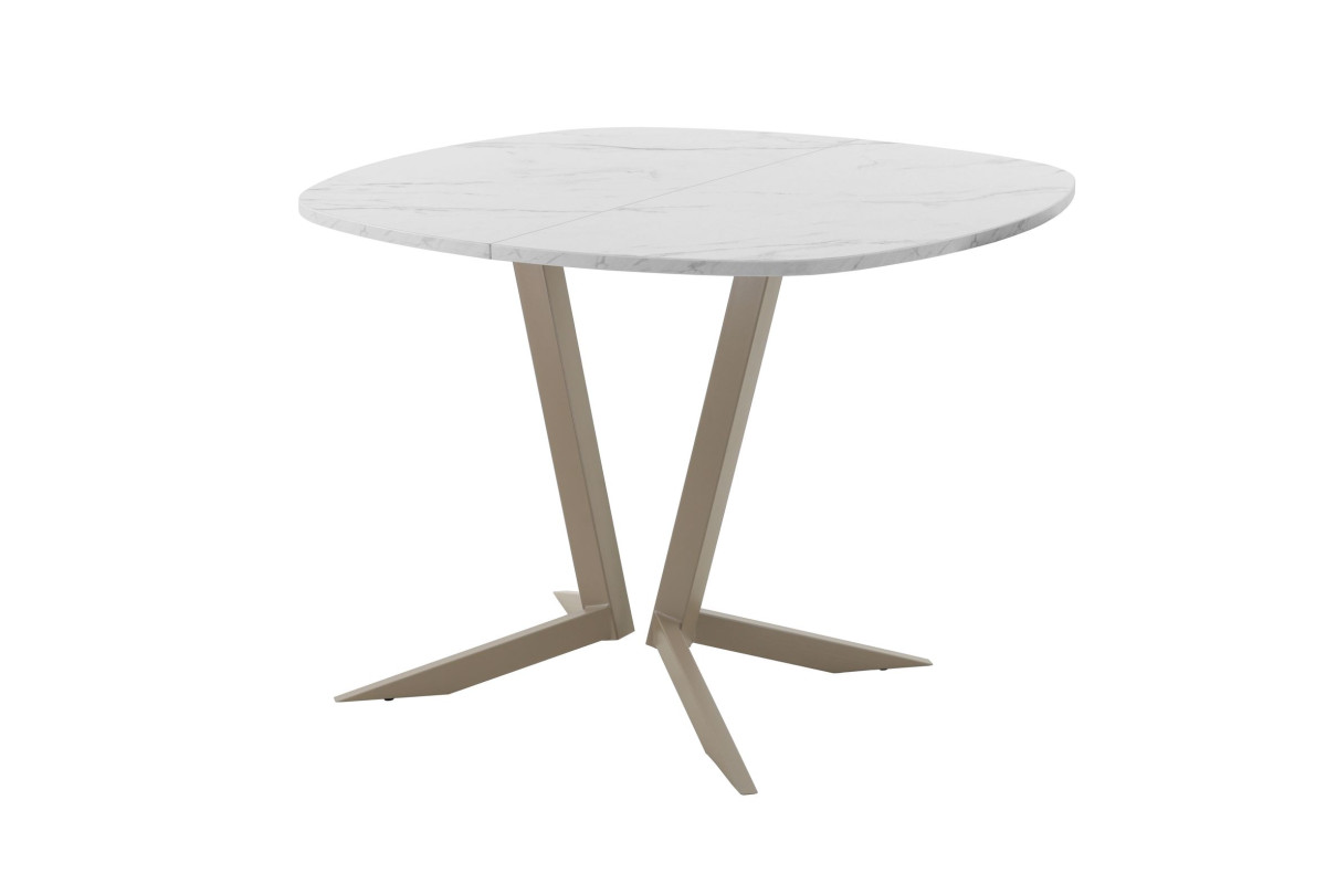 Обеденный стол AMC Elite (серии SLIM) / E19(900) D7 (капучино/Мрамор Кристалл)