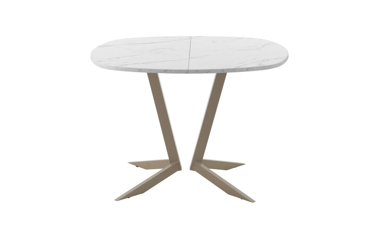 Обеденный стол AMC Elite (серии SLIM) / E19(900) D7 (капучино/Мрамор Кристалл)