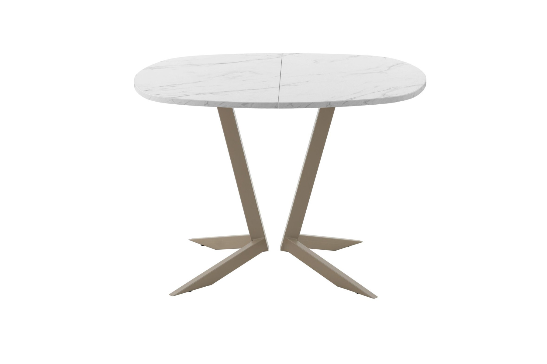 Обеденный стол AMC Elite (серии SLIM) / E19(900) D7 (капучино/Мрамор Кристалл)