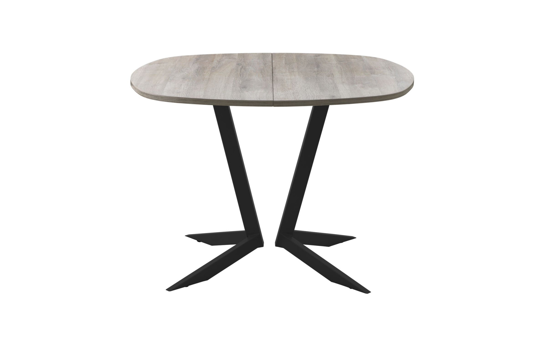 Обеденный стол AMC Elite (серии SLIM) / E19(900) D7 (черный/Дуб Уайт-Ривер песочно-бежевый)