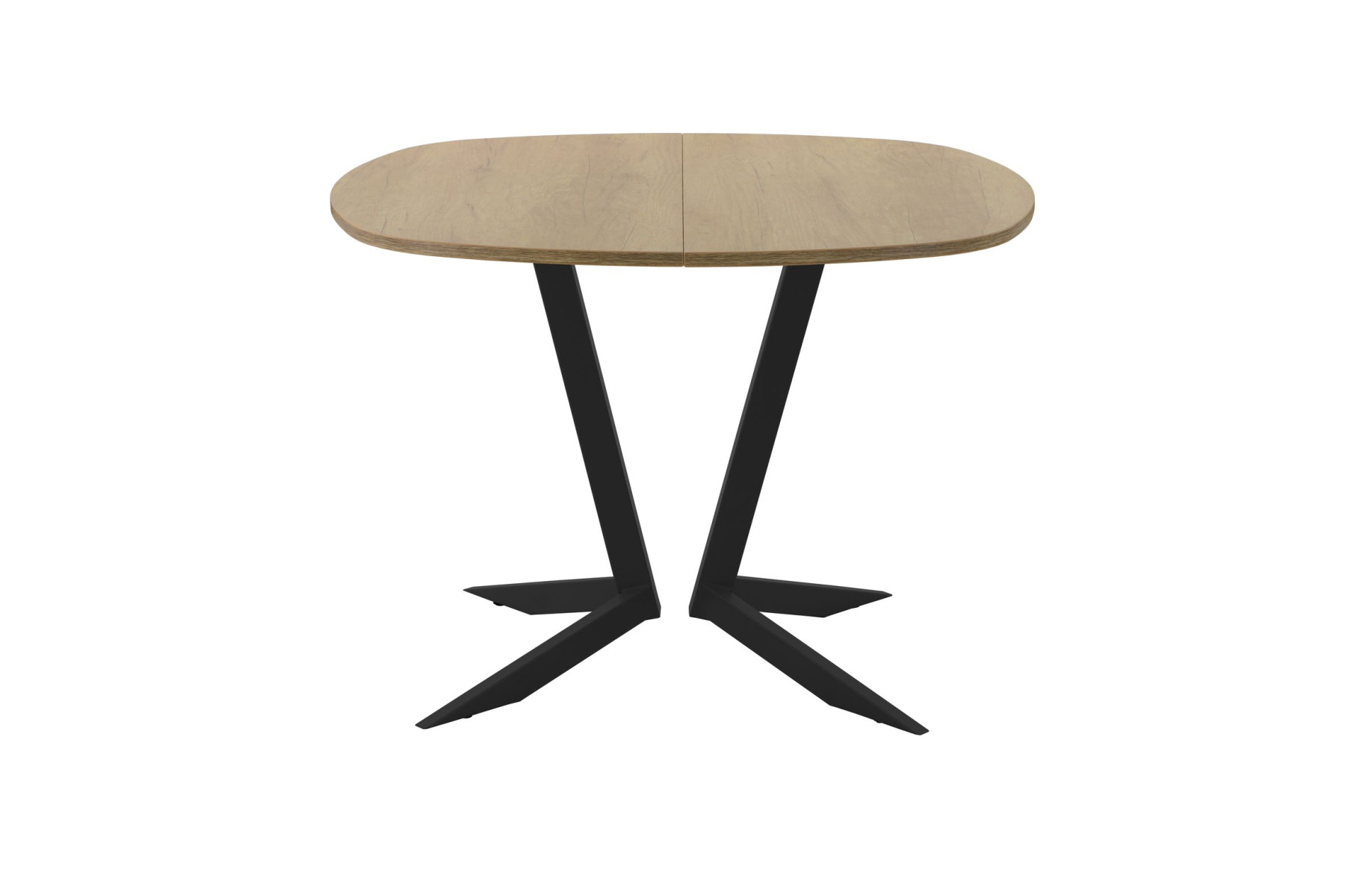 Обеденный стол AMC Elite (серии SLIM) / E19(800) D7 (черный/Дуб Небраска Натуральный)