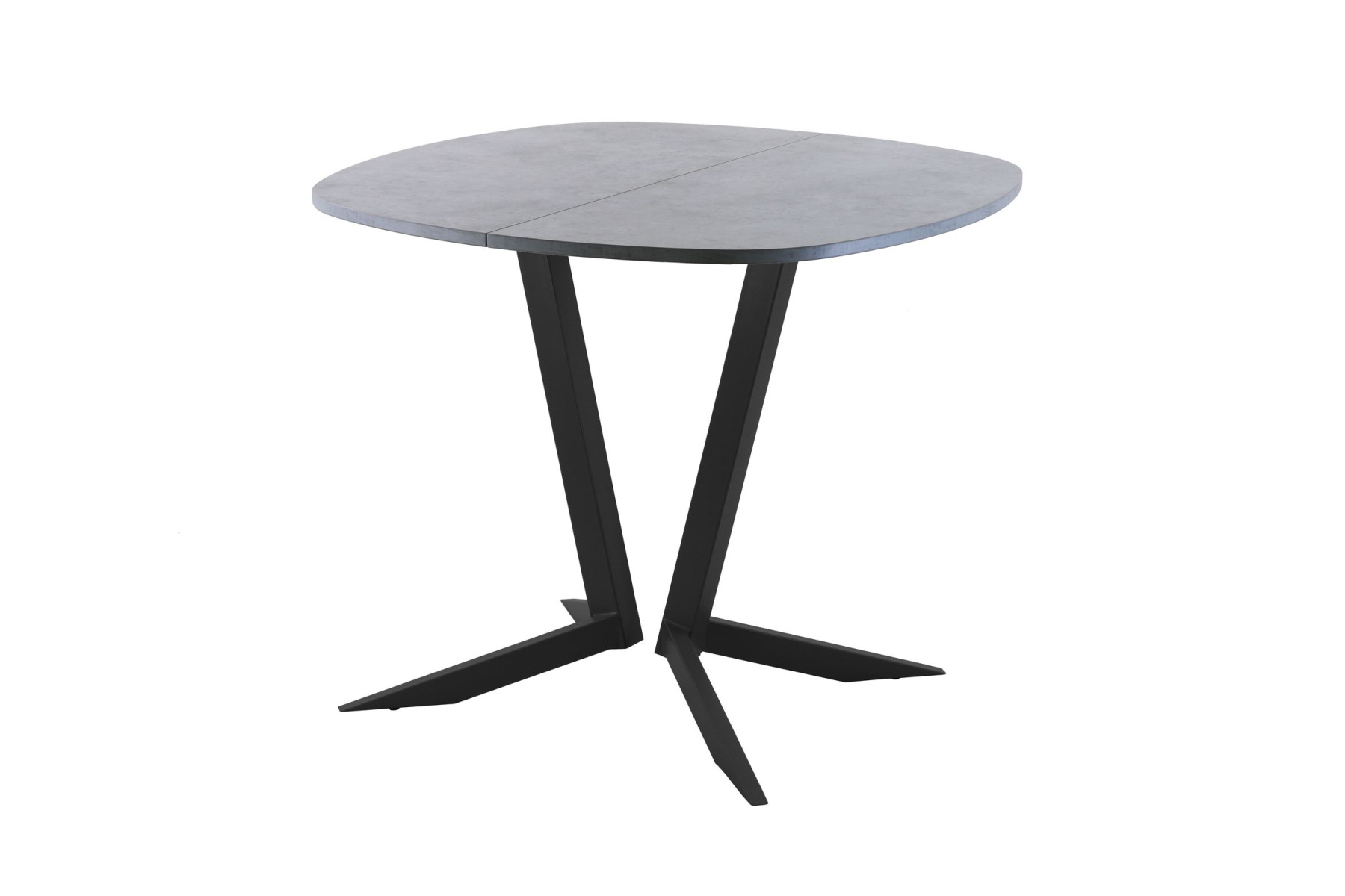 Обеденный стол AMC Elite (серии SLIM) / E19(900) D7 (черный/Бетон Чикаго светло-серый)