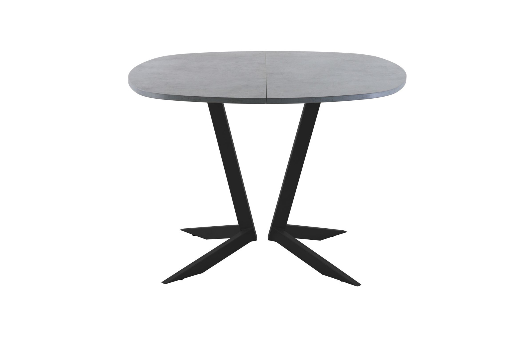 Обеденный стол AMC Elite (серии SLIM) / E19(900) D7 (черный/Бетон Чикаго светло-серый)