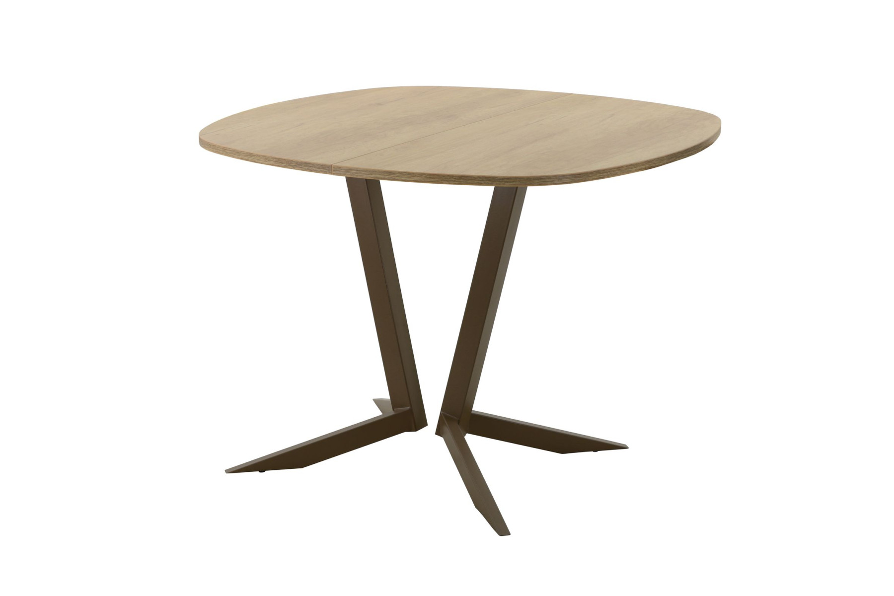 Обеденный стол AMC Elite (серии SLIM) / E19(800) D7 (коричневый/Дуб Небраска Натуральный)