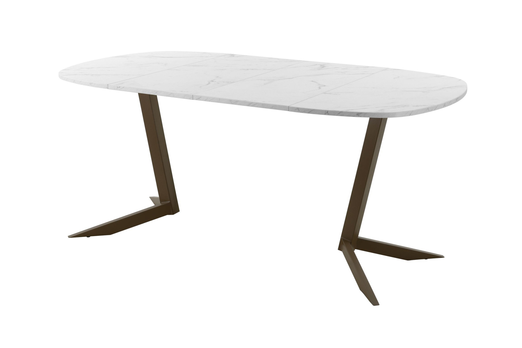 Обеденный стол AMC Elite (серии SLIM) / E19(800) D7 (коричневый/Мрамор Кристалл)