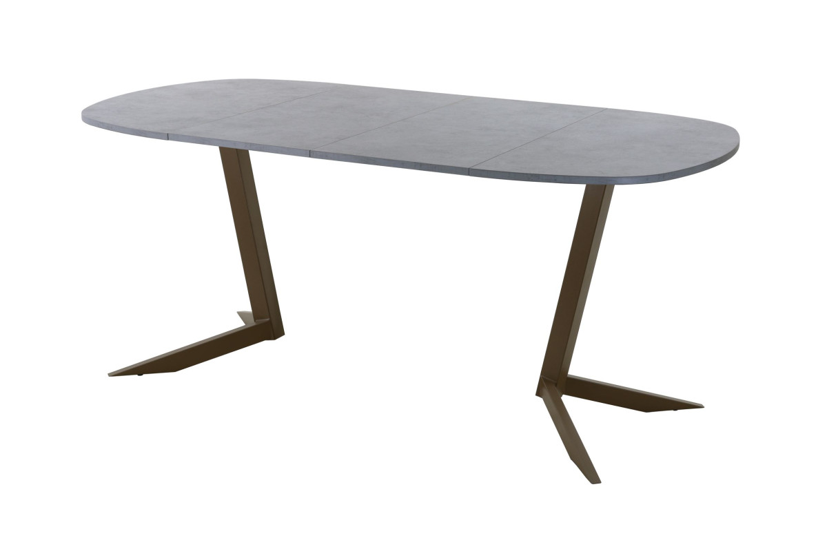 Обеденный стол AMC Elite (серии SLIM) / E19(900) D7 (коричневый/Бетон Чикаго светло-серый)