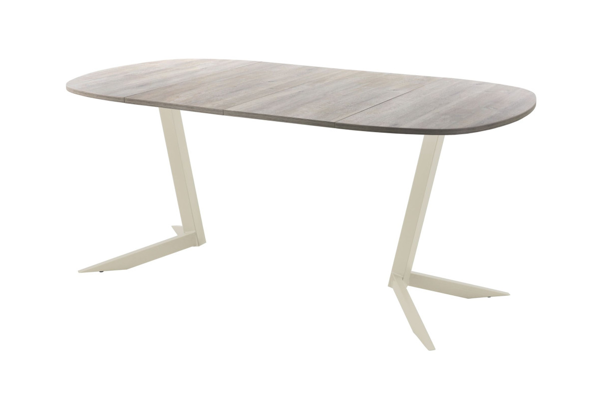 Обеденный стол AMC Elite (серии SLIM) / E19(900) D7 (бежевый/Дуб Уайт-Ривер песочно-бежевый)