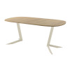 Обеденный стол AMC Elite (серии SLIM) / E19(900) D7 (бежевый/Дуб Небраска Натуральный)