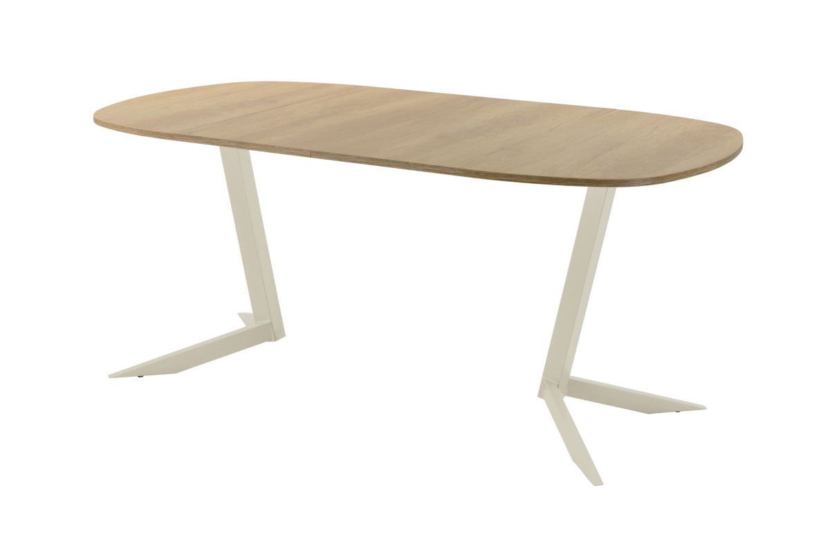 Обеденный стол AMC Elite (серии SLIM) / E19(900) D7 (бежевый/Дуб Небраска Натуральный)