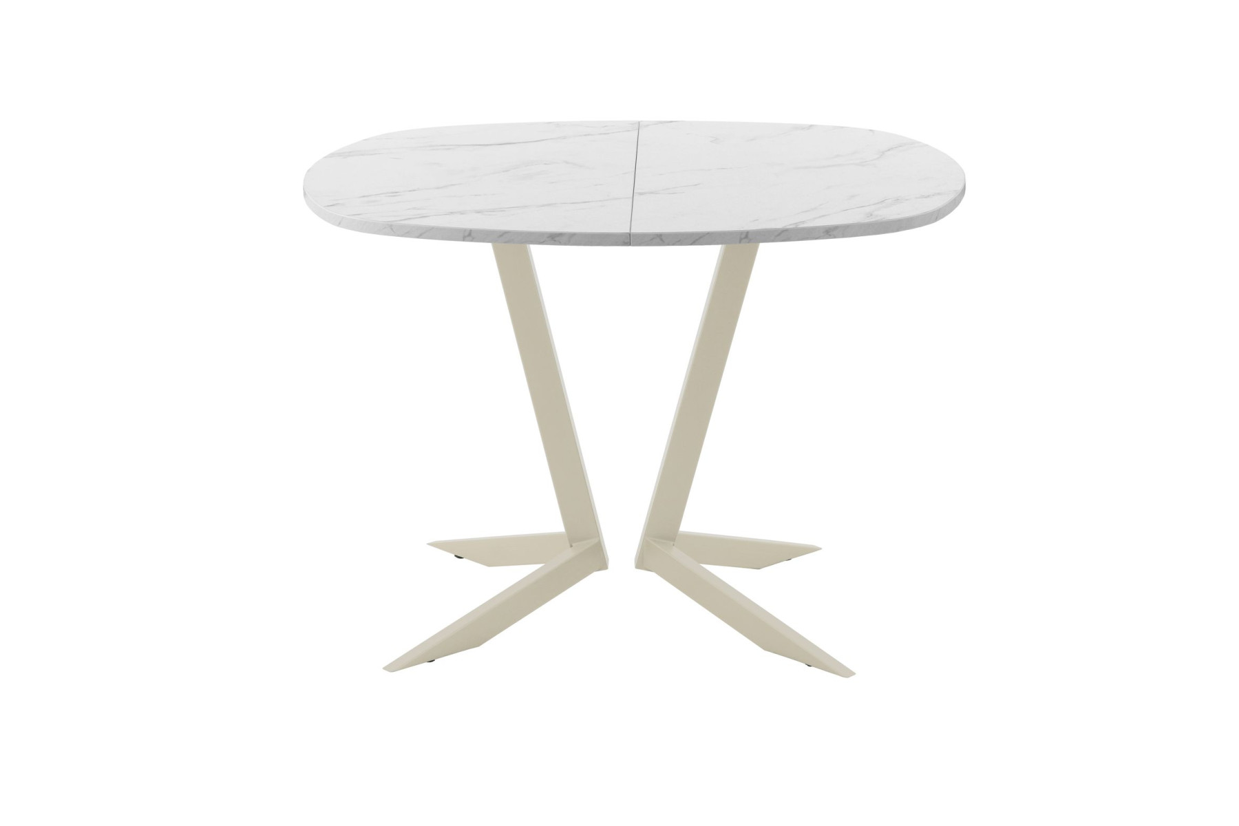 Обеденный стол AMC Elite (серии SLIM) / E19(900) D7 (бежевый/Мрамор Кристалл)