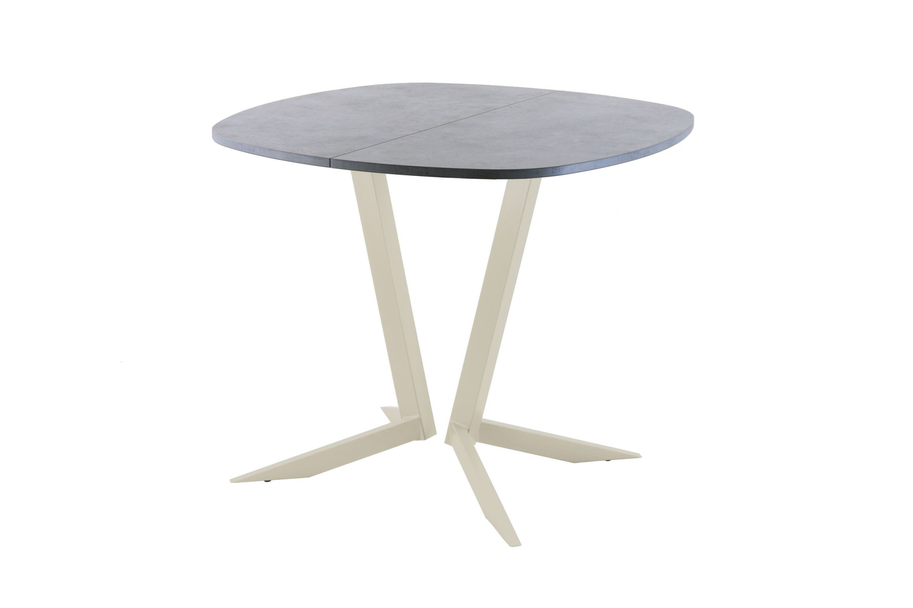 Обеденный стол AMC Elite (серии SLIM) / E19(800) D7 (бежевый/Бетон Чикаго светло-серый)