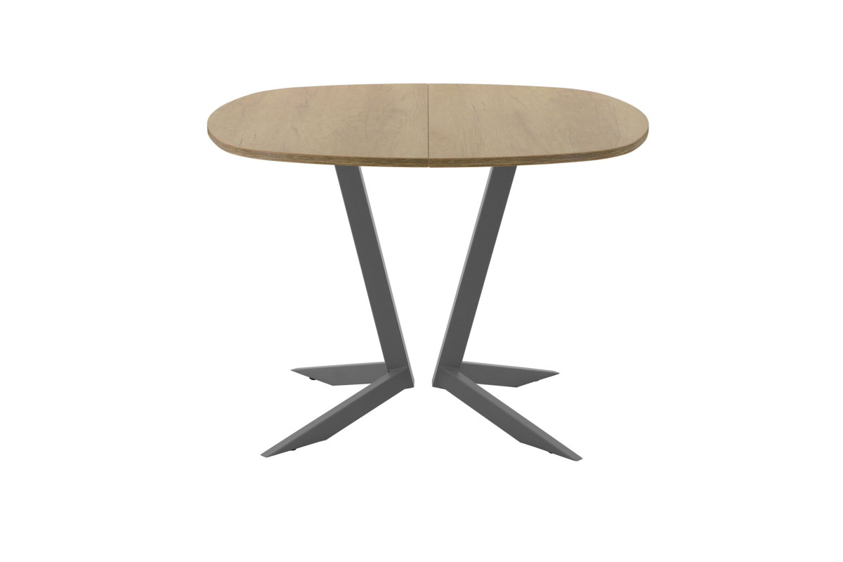 Обеденный стол AMC Elite (серии SLIM) / E19(800) D7 (графит/Дуб Небраска Натуральный)