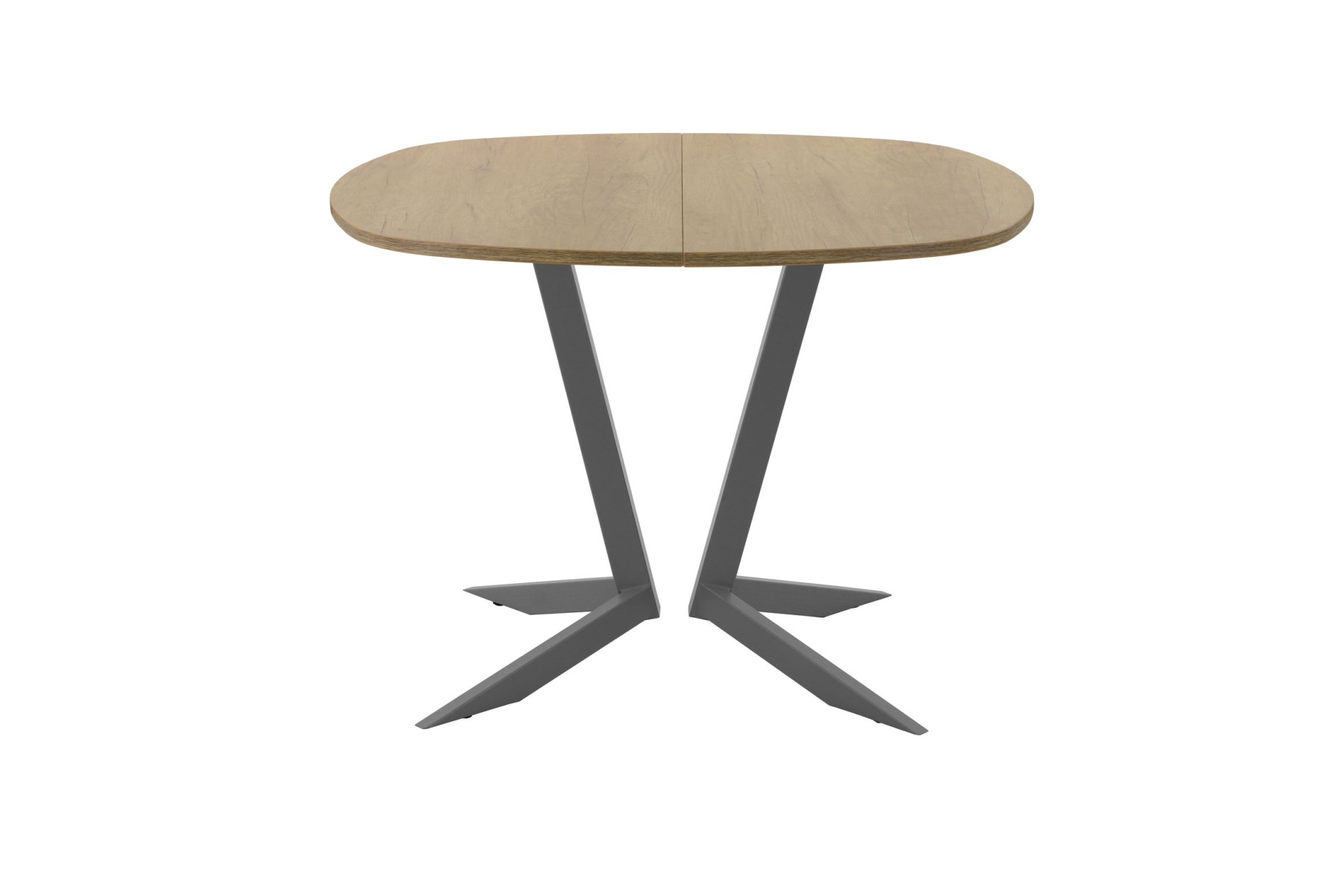 Обеденный стол AMC Elite (серии SLIM) / E19(800) D7 (графит/Дуб Небраска Натуральный)