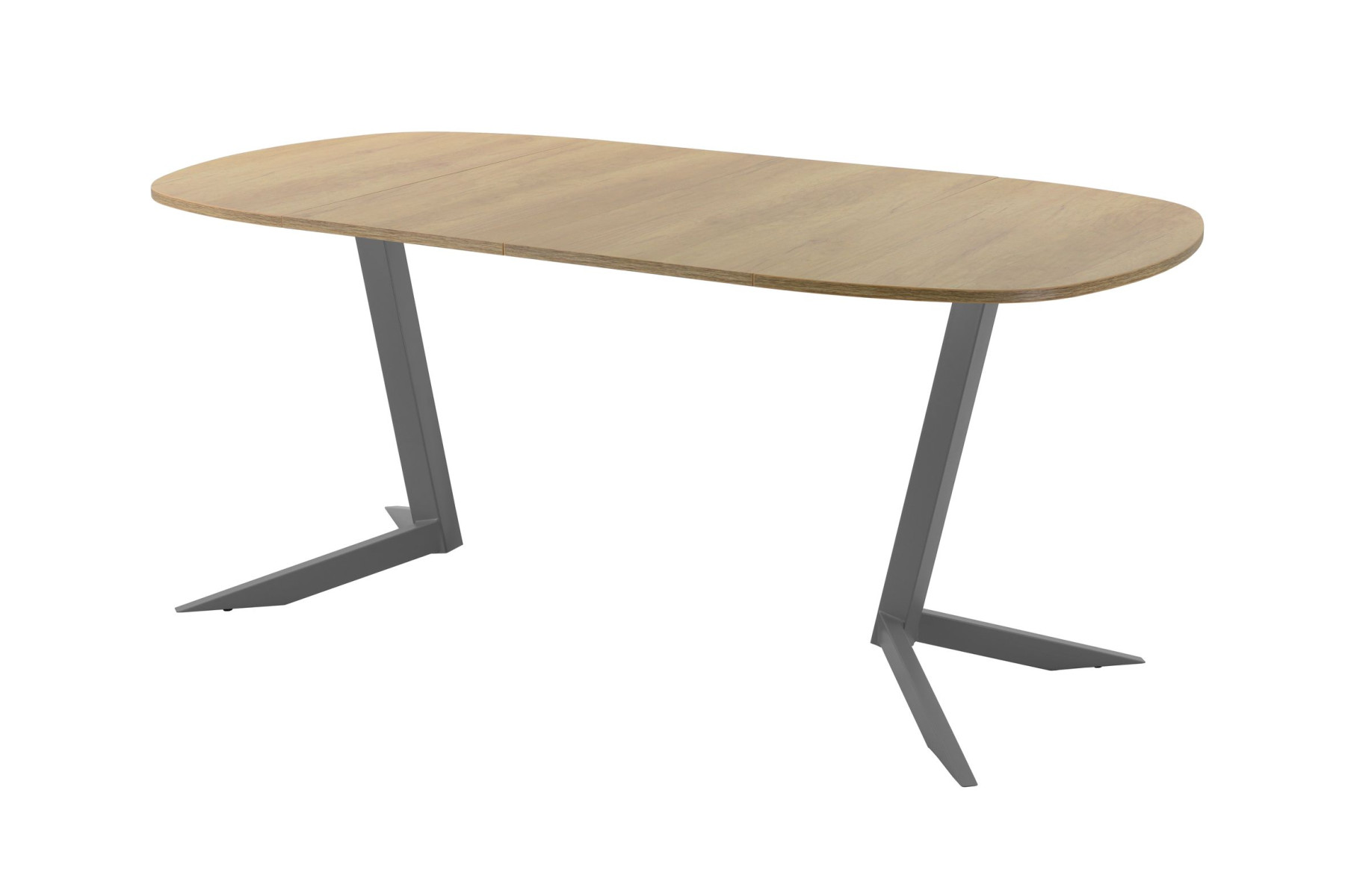 Обеденный стол AMC Elite (серии SLIM) / E19(800) D7 (графит/Дуб Небраска Натуральный)