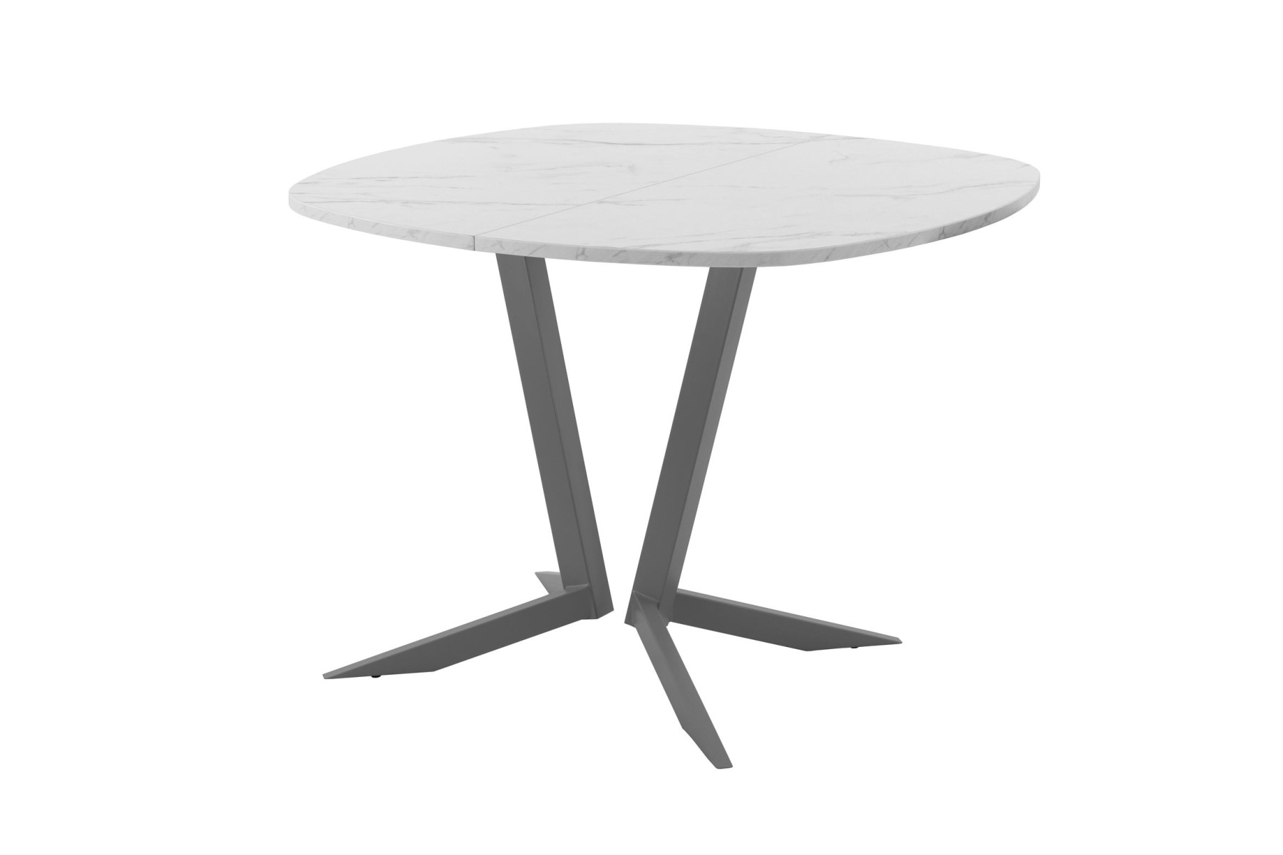 Обеденный стол AMC Elite (серии SLIM) / E19(800) D7 (графит/Мрамор Кристалл)