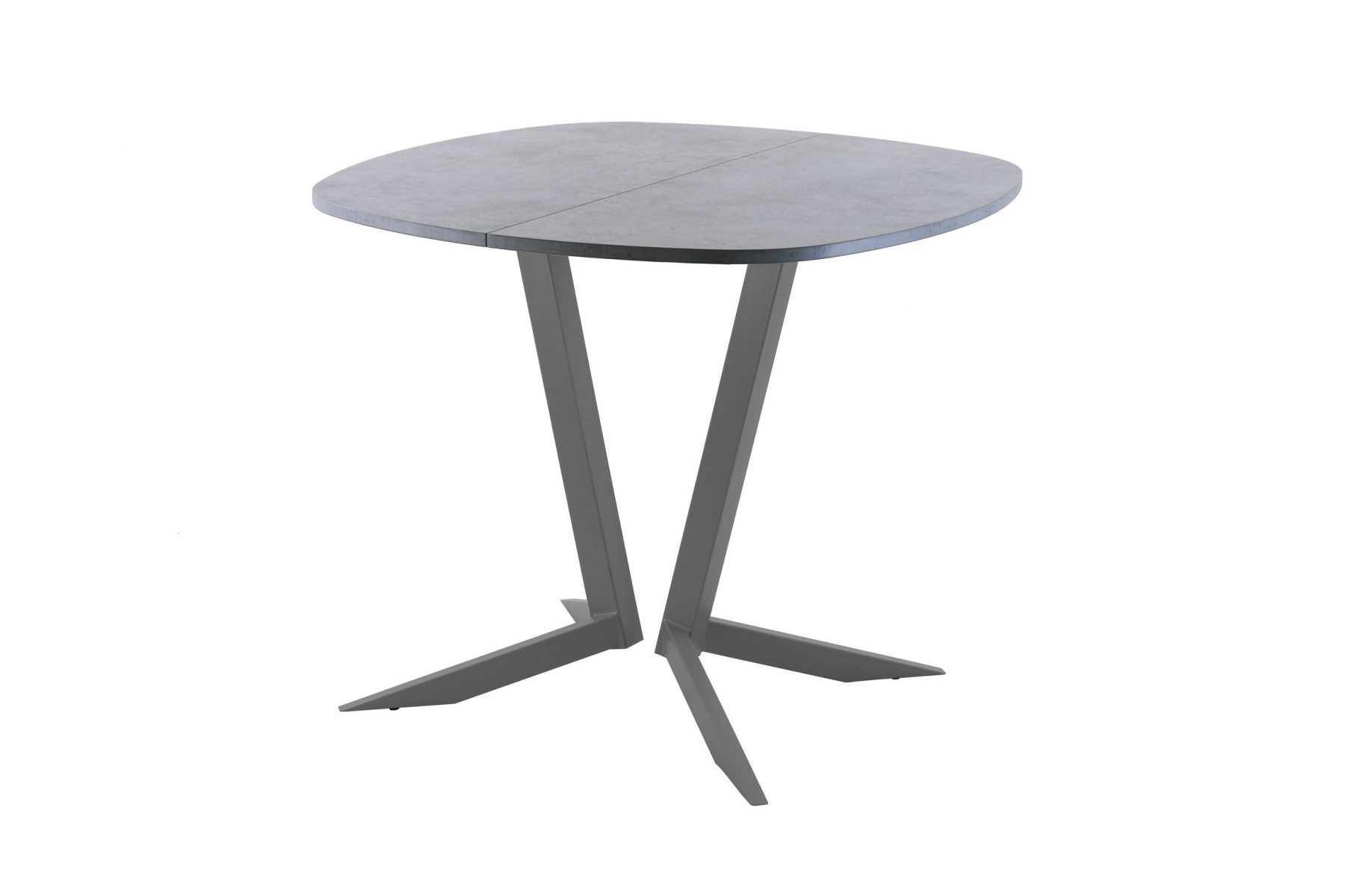 Обеденный стол AMC Elite (серии SLIM) / E19(800) D7 (графит/Бетон Чикаго светло-серый)