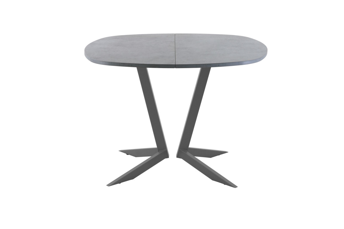 Обеденный стол AMC Elite (серии SLIM) / E19(800) D7 (графит/Бетон Чикаго светло-серый)