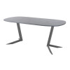 Обеденный стол AMC Elite (серии SLIM) / E19(800) D7 (графит/Бетон Чикаго светло-серый)
