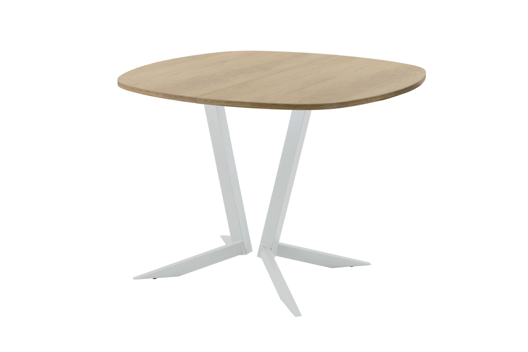 Обеденный стол AMC Elite (серии SLIM) / E19(900) D7 (серебро/Дуб Небраска Натуральный)