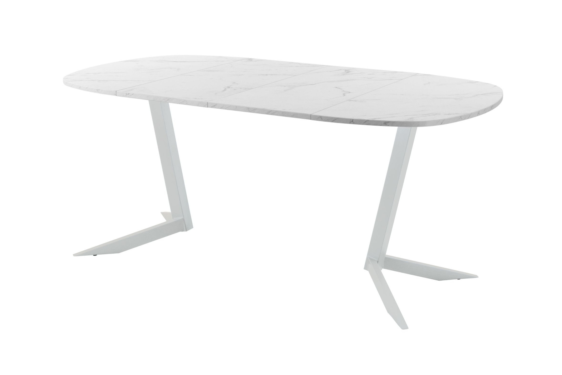 Обеденный стол AMC Elite (серии SLIM) / E19(900) D7 (серебро/Мрамор Кристалл)