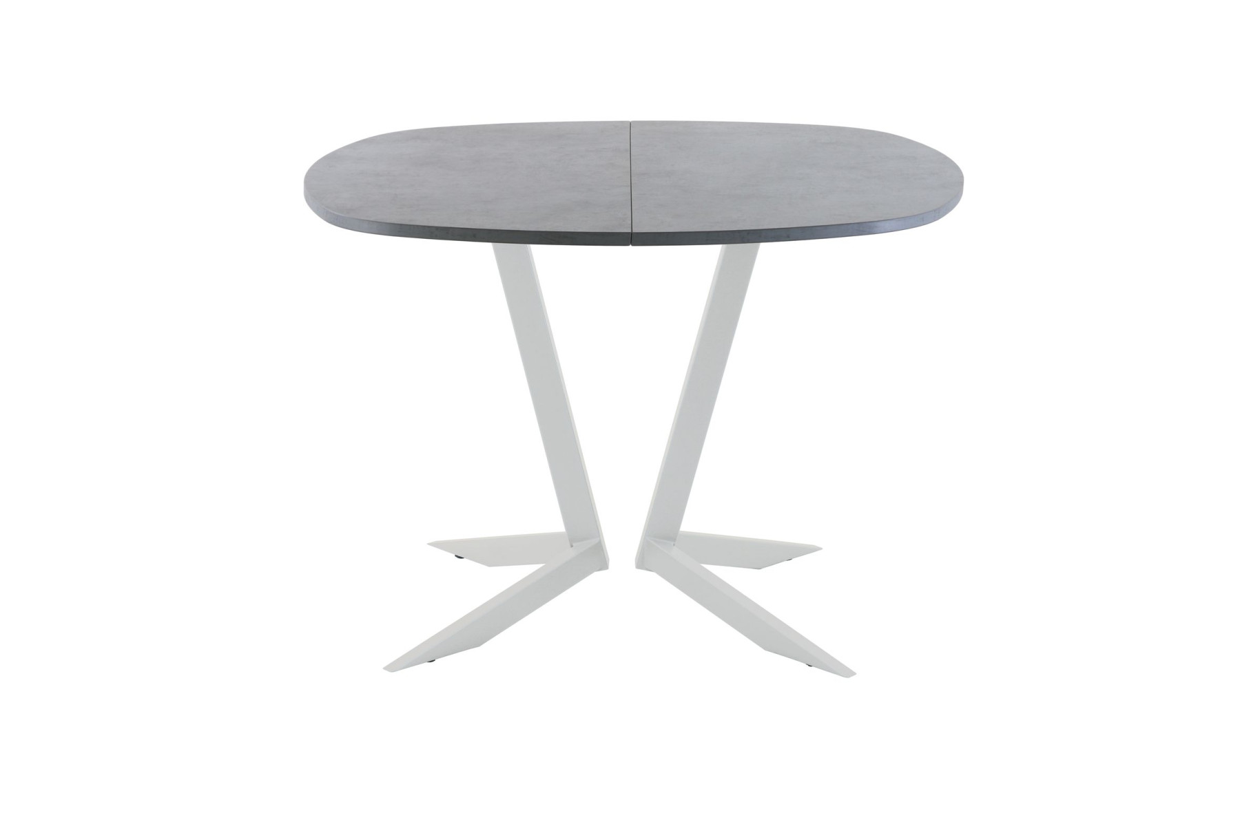 Обеденный стол AMC Elite (серии SLIM) / E19(800) D7 (серебро/Бетон Чикаго светло-серый)