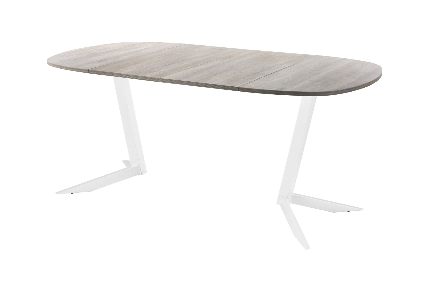 Обеденный стол AMC Elite (серии SLIM) / E19(900) D7 (белый/Дуб Уайт-Ривер песочно-бежевый)