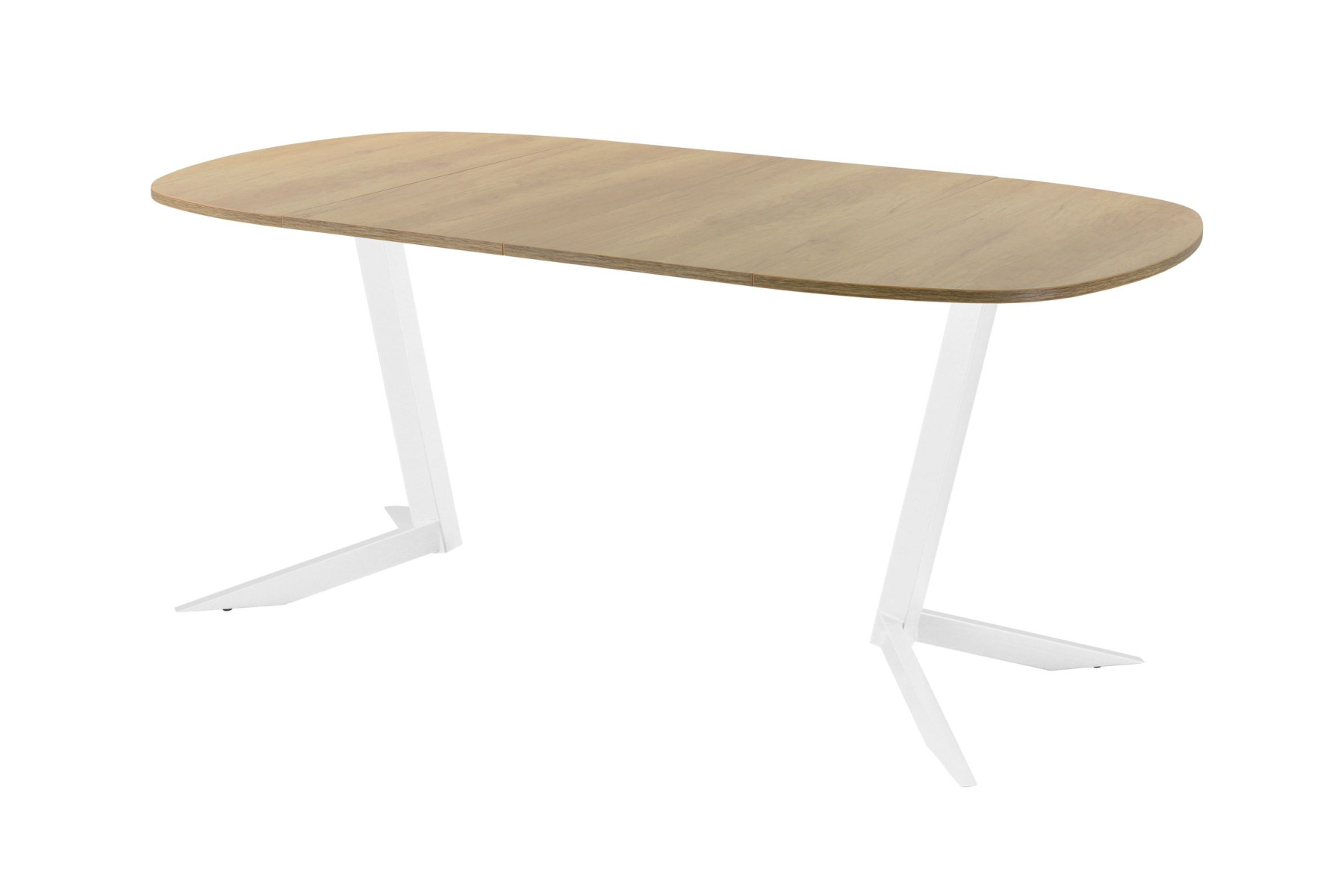 Обеденный стол AMC Elite (серии SLIM) / E19(900) D7 (белый/Дуб Небраска Натуральный)