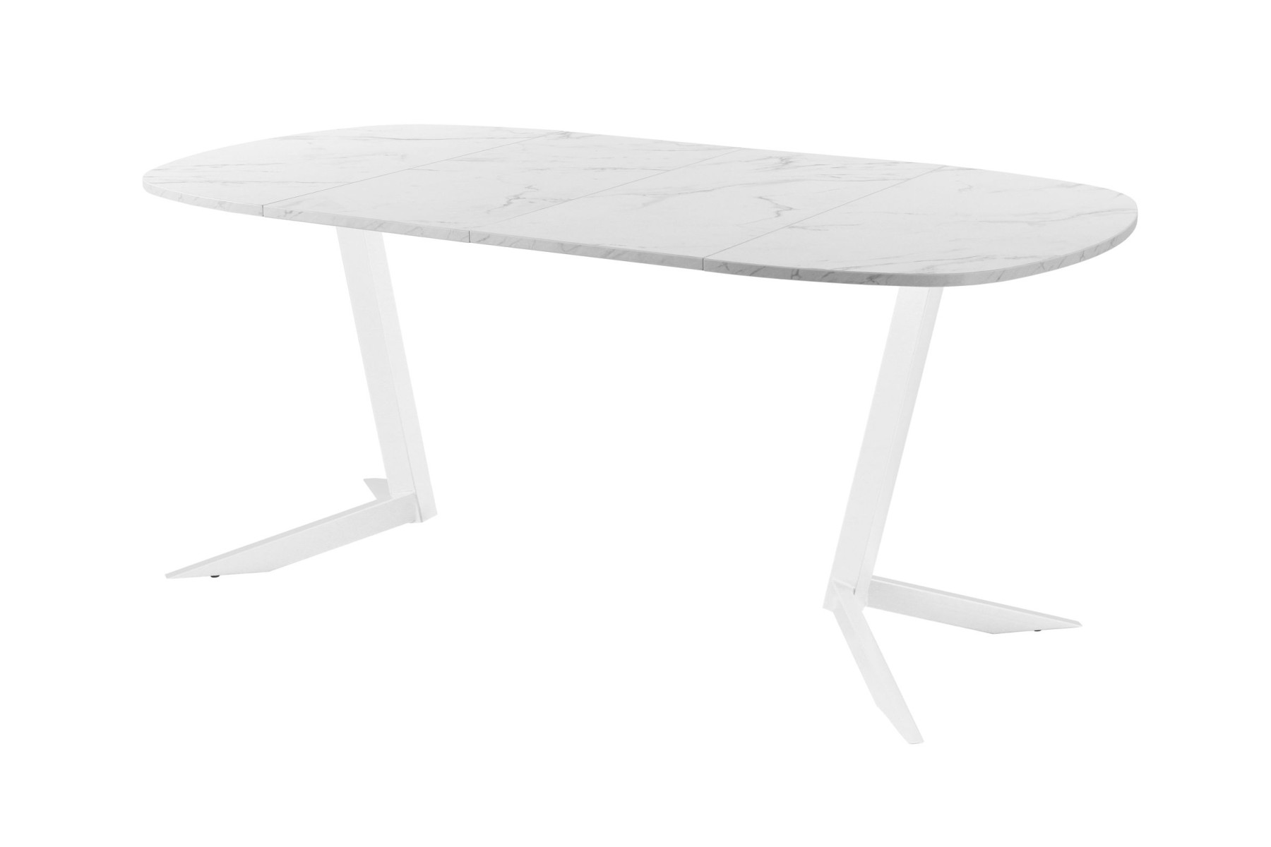 Обеденный стол AMC Elite (серии SLIM) / E19(800) D7 (белый/Мрамор Кристалл)