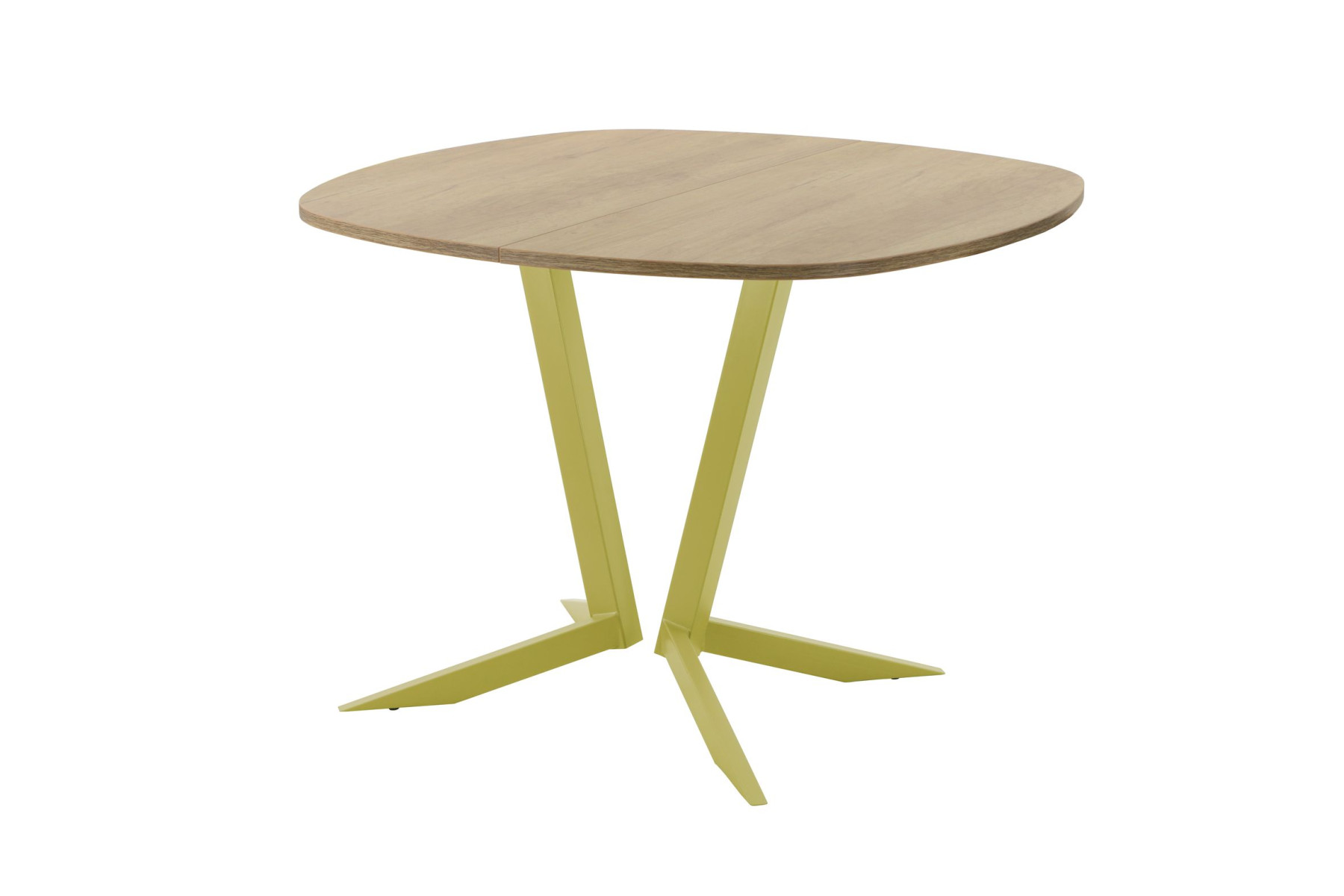 Обеденный стол AMC Elite (серии SLIM) / E19(800) D7 (золото/Дуб Небраска Натуральный)