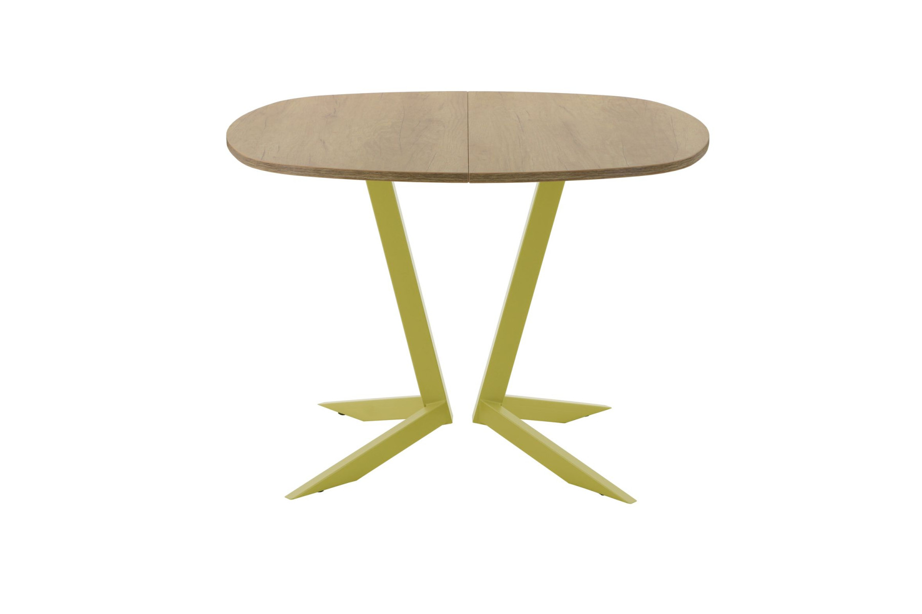 Обеденный стол AMC Elite (серии SLIM) / E19(800) D7 (золото/Дуб Небраска Натуральный)