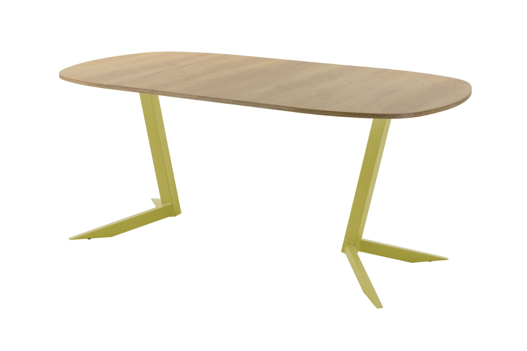 Обеденный стол AMC Elite (серии SLIM) / E19(800) D7 (золото/Дуб Небраска Натуральный)