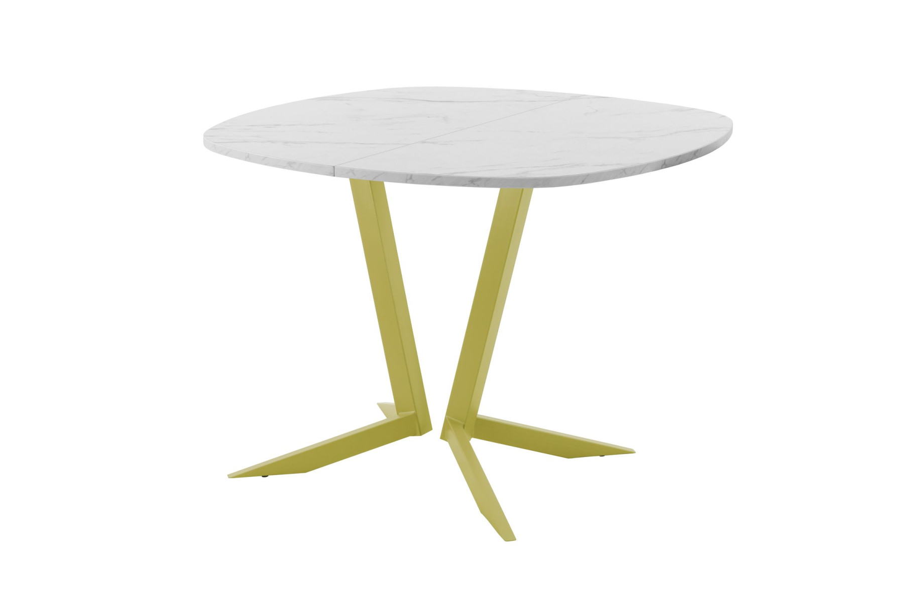 Обеденный стол AMC Elite (серии SLIM) / E19(900) D7 (золото/Мрамор Кристалл)