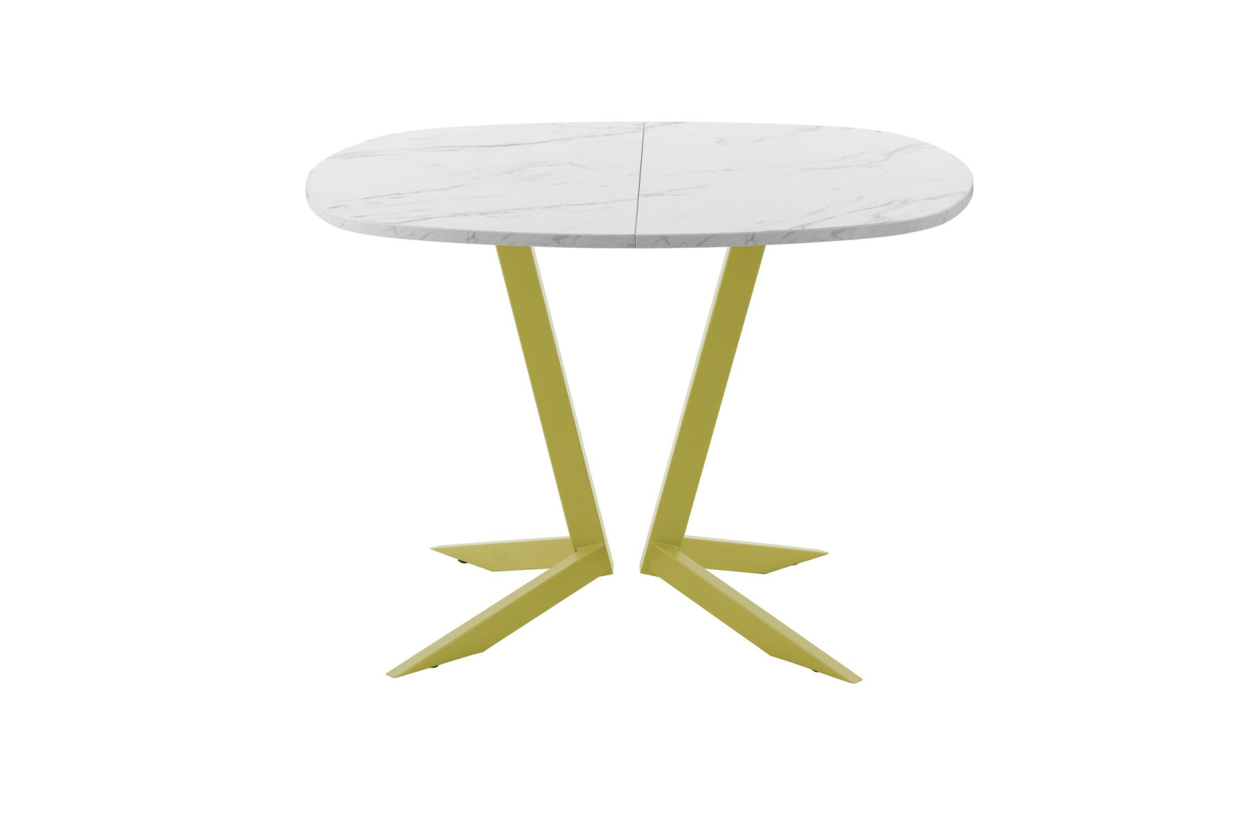 Обеденный стол AMC Elite (серии SLIM) / E19(900) D7 (золото/Мрамор Кристалл)
