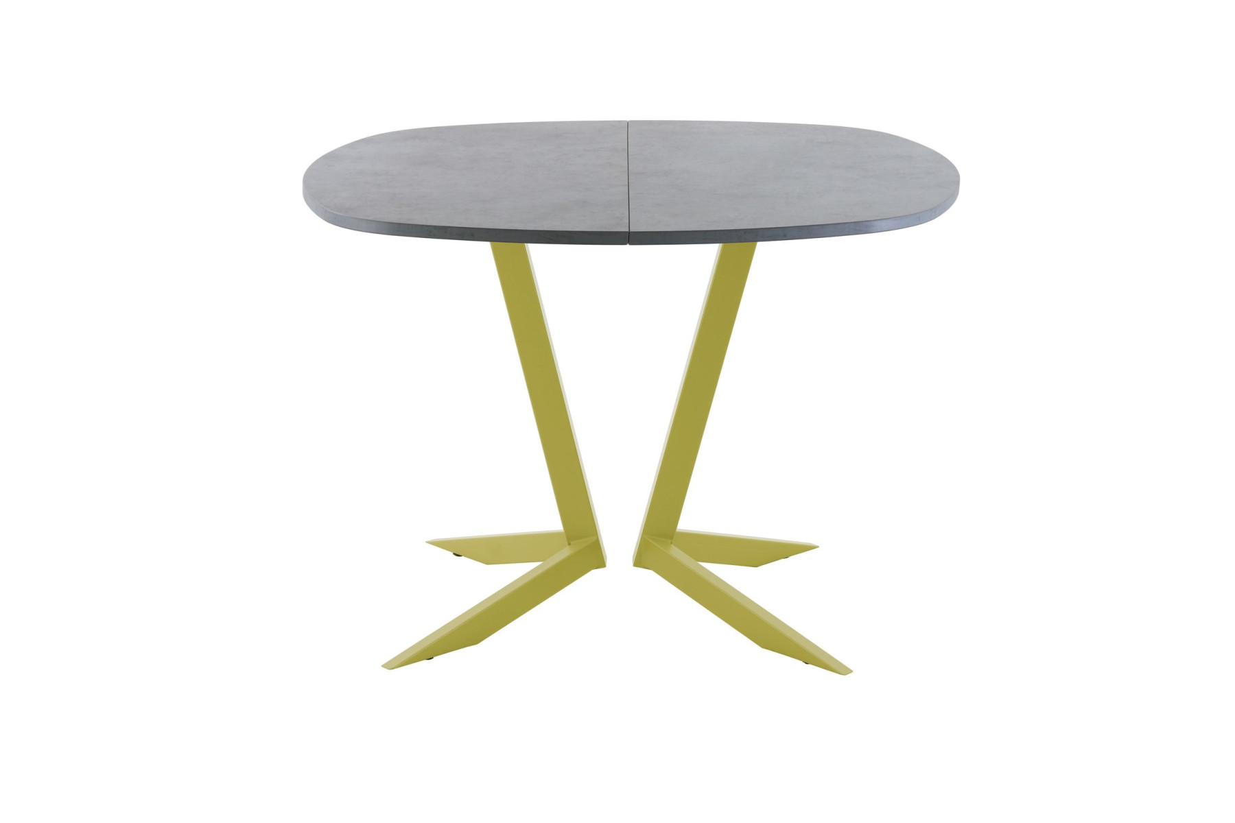 Обеденный стол AMC Elite (серии SLIM) / E19(800) D7 (золото/Бетон Чикаго светло-серый)