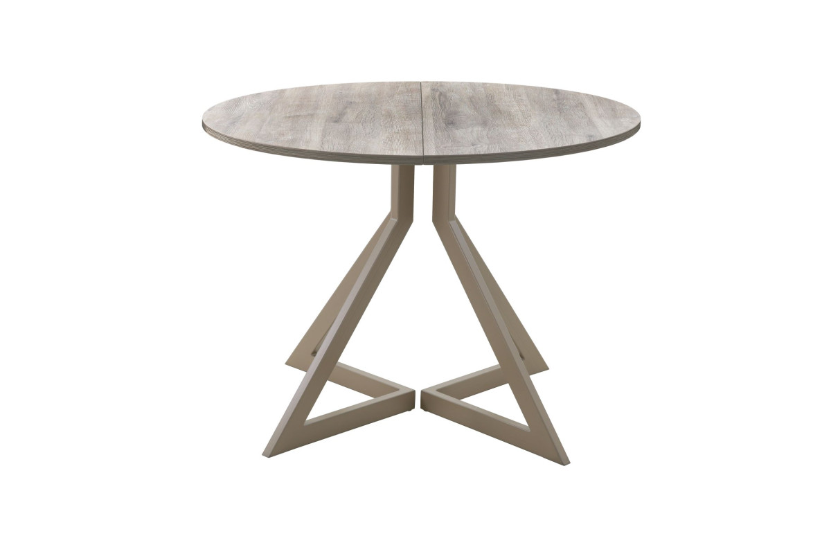 Обеденный стол AMC Elite (серии SLIM) / E20(900) D1 (капучино/Дуб Уайт-Ривер песочно-бежевый)