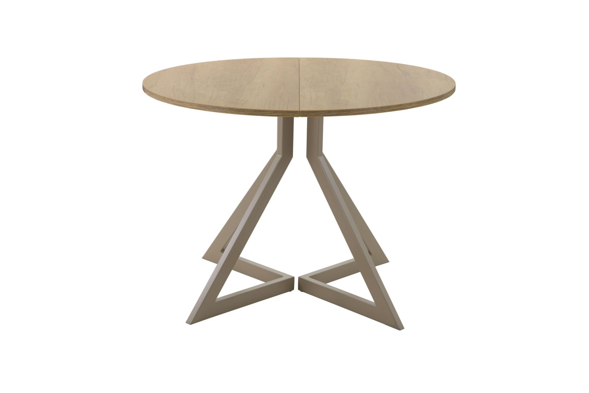 Обеденный стол AMC Elite (серии SLIM) / E20(900) D1 (капучино/Дуб Небраска Натуральный)